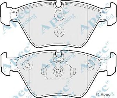 APEC BRAKING pad1432 -  Комплект тормозных колодок, дисковый тормоз